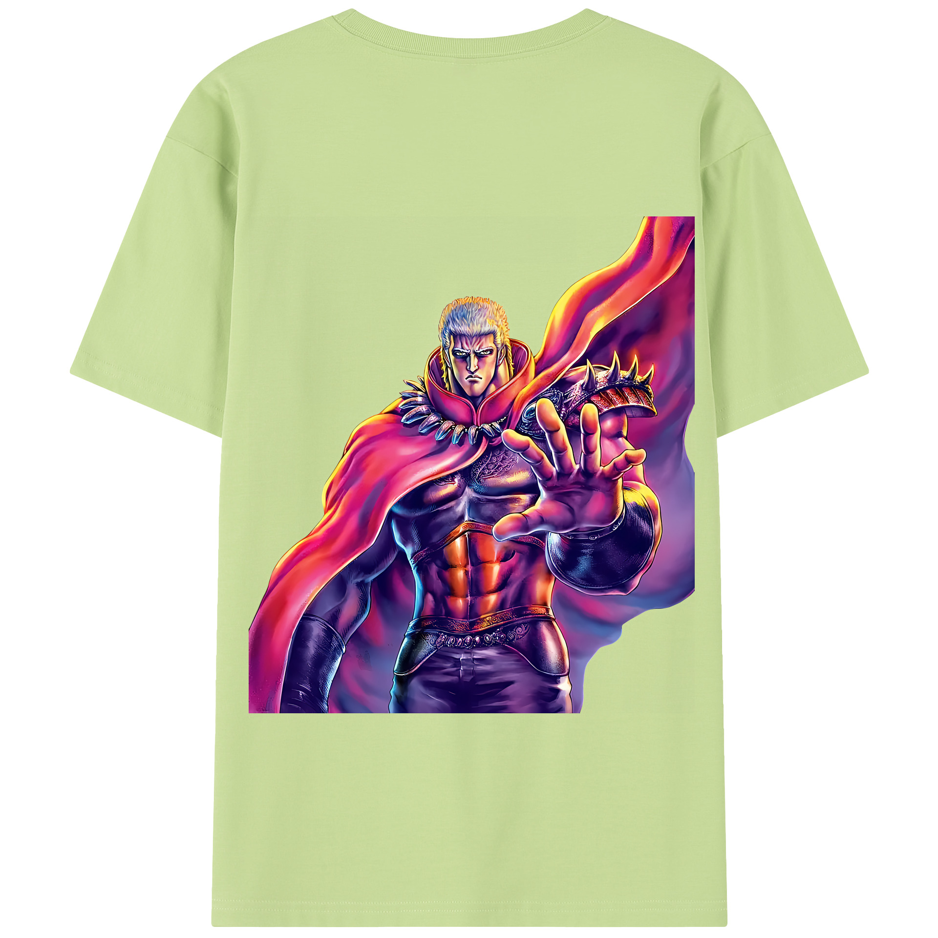（画像用） 北斗の拳 Fist of the North Star 綿100％半袖Tシャツ（背面プリント）